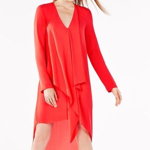 BCBGMaxazria Kyndal Ruffle High-low dress